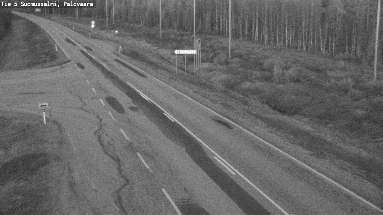 Weather Camera Image Road 5 Suomussalmi, Palovaara, Suomussalmi, Kainuu