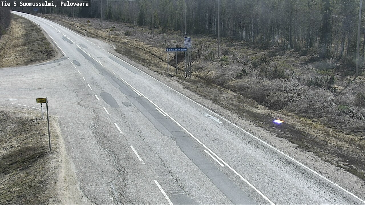 Kelikamerat Kuva Tie 5 Suomussalmi, Palovaara, Suomussalmi, Kainuu