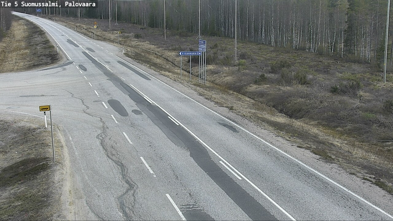 Kelikamerat Kuva Tie 5 Suomussalmi, Palovaara, Suomussalmi, Kainuu