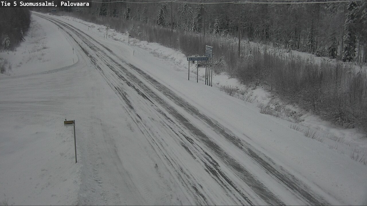 Weather Camera Image Road 5 Suomussalmi, Palovaara, Suomussalmi, Kainuu