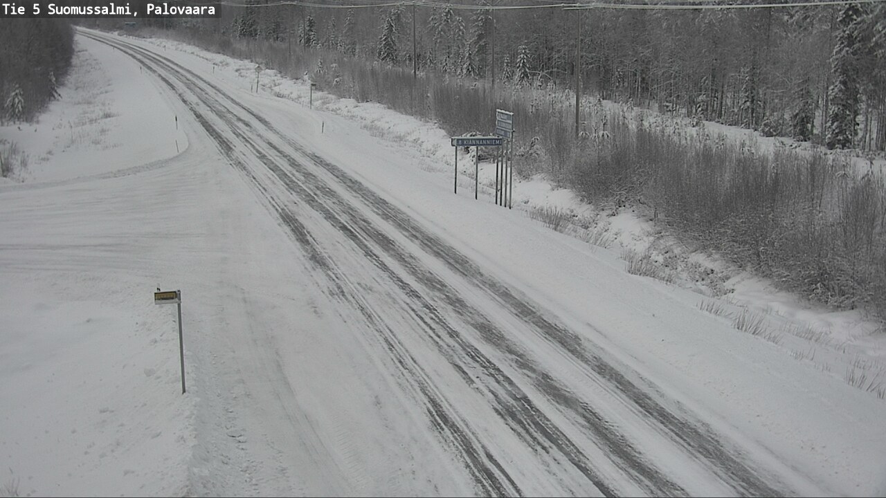 Weather Camera Image Road 5 Suomussalmi, Palovaara, Suomussalmi, Kainuu