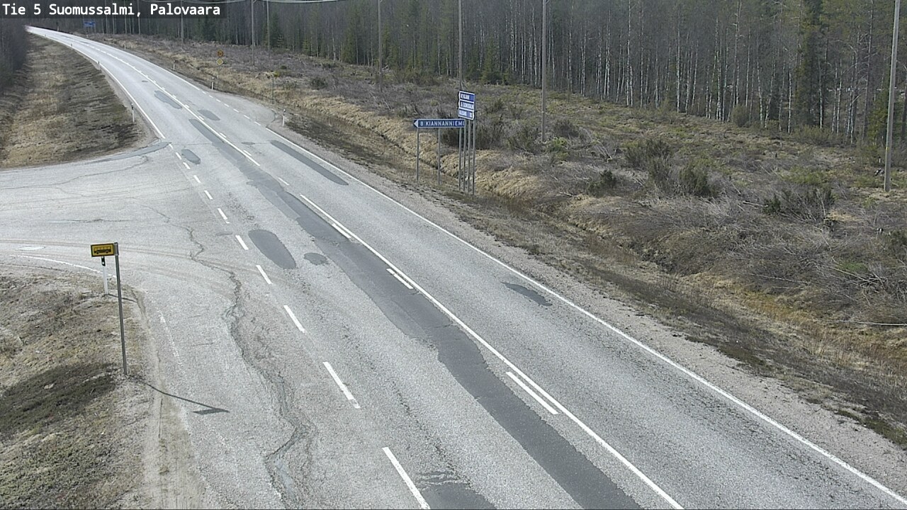 Kelikamerat Kuva Tie 5 Suomussalmi, Palovaara, Suomussalmi, Kainuu