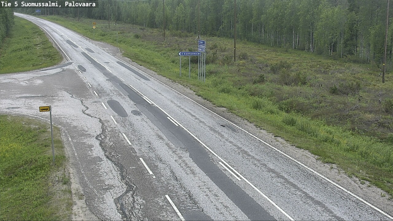 Kelikamerat Kuva Tie 5 Suomussalmi, Palovaara, Suomussalmi, Kainuu