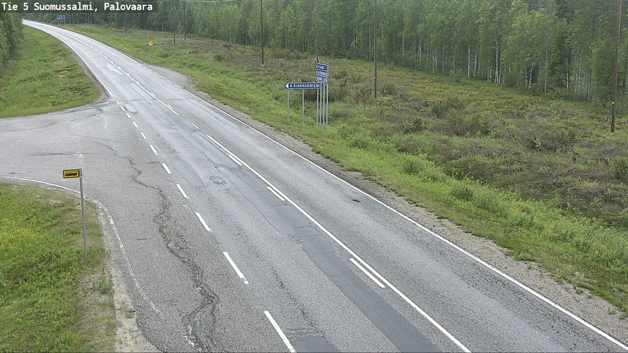 Kelikamerat Kuva Tie 5 Suomussalmi, Palovaara, Suomussalmi, Kainuu