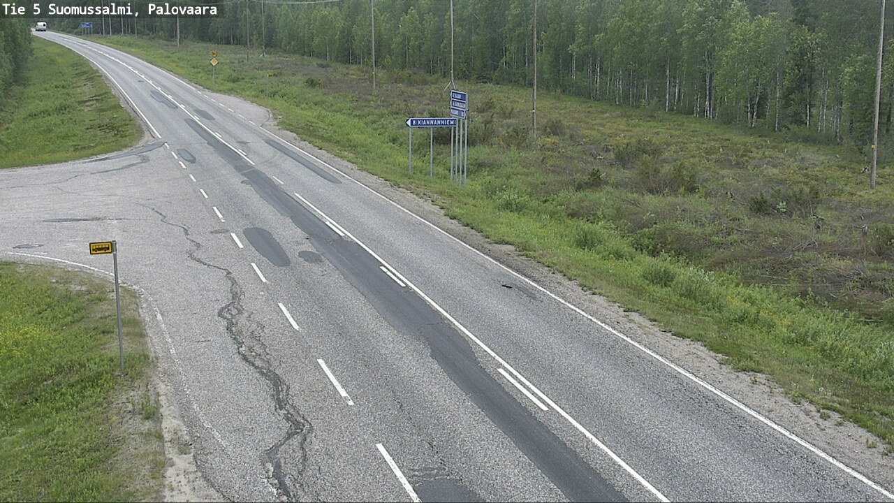 Kelikamerat Kuva Tie 5 Suomussalmi, Palovaara, Suomussalmi, Kainuu