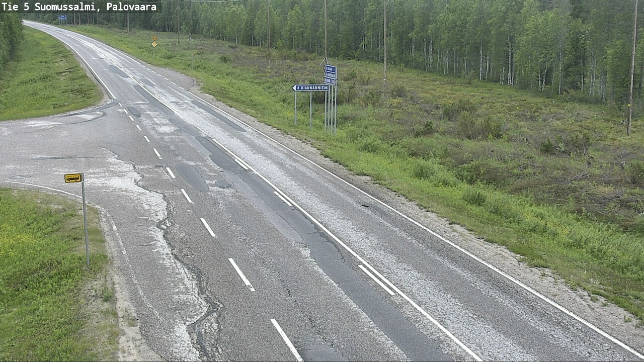 Kelikamerat Kuva Tie 5 Suomussalmi, Palovaara, Suomussalmi, Kainuu
