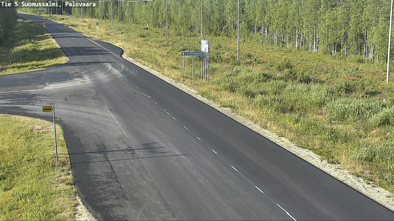 Weather Camera Image Road 5 Suomussalmi, Palovaara, Suomussalmi, Kainuu