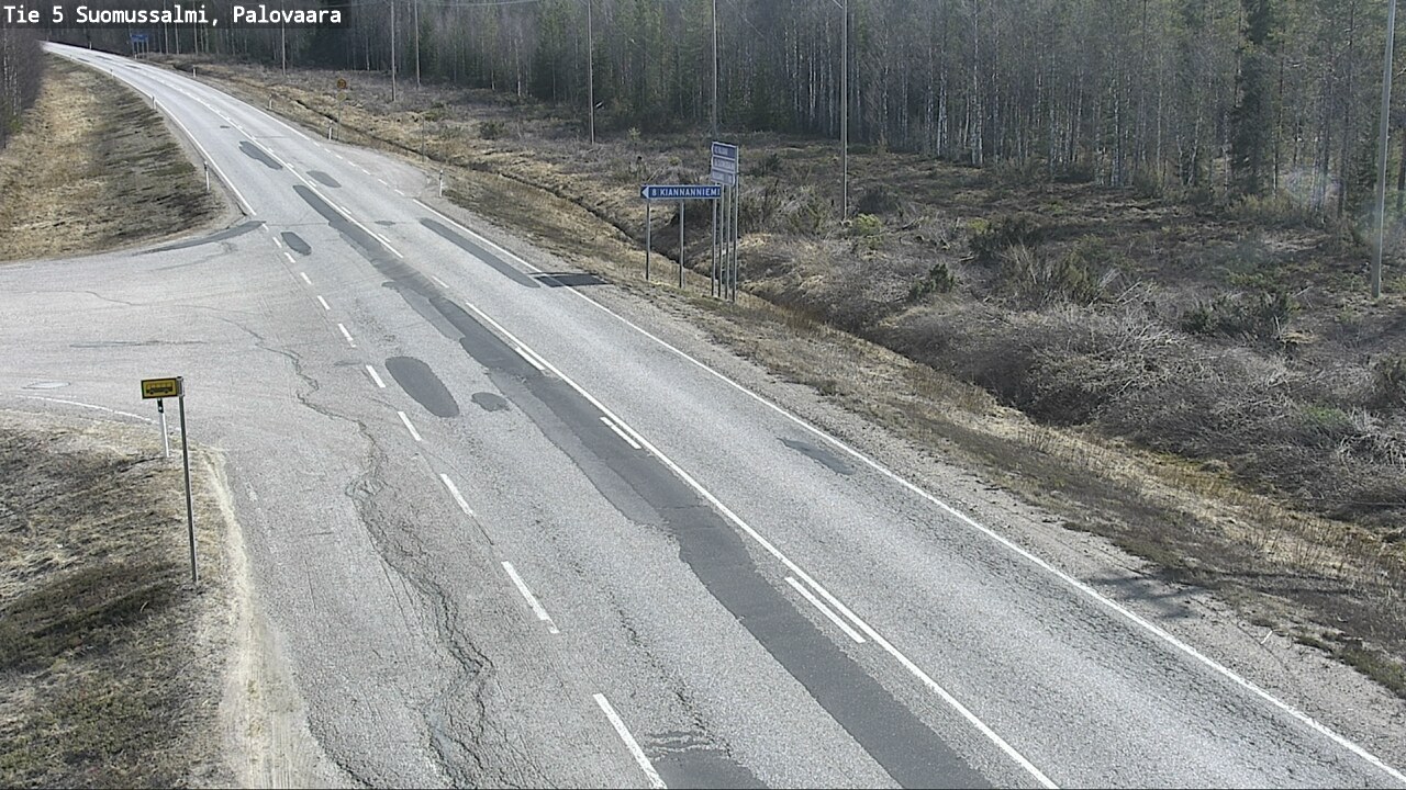Kelikamerat Kuva Tie 5 Suomussalmi, Palovaara, Suomussalmi, Kainuu