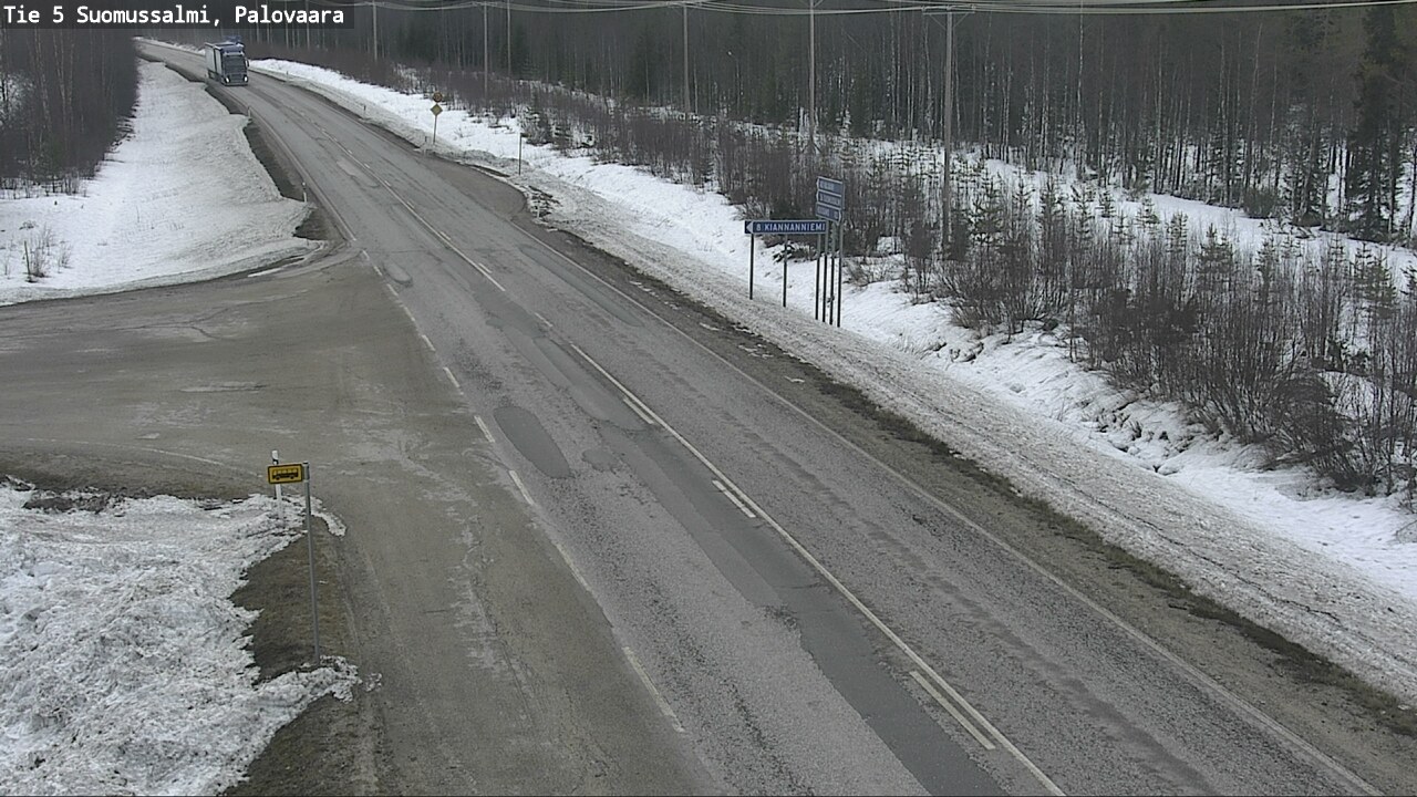 Weather Camera Image Road 5 Suomussalmi, Palovaara, Suomussalmi, Kainuu