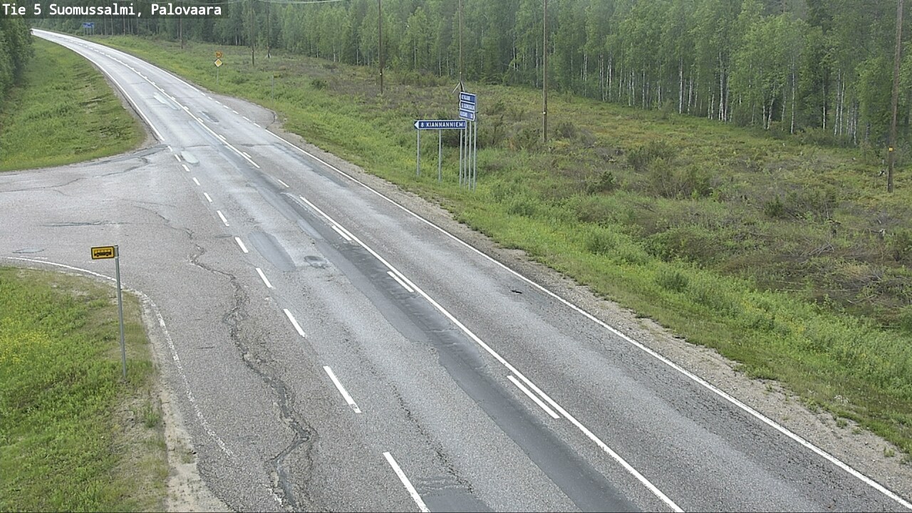 Kelikamerat Kuva Tie 5 Suomussalmi, Palovaara, Suomussalmi, Kainuu