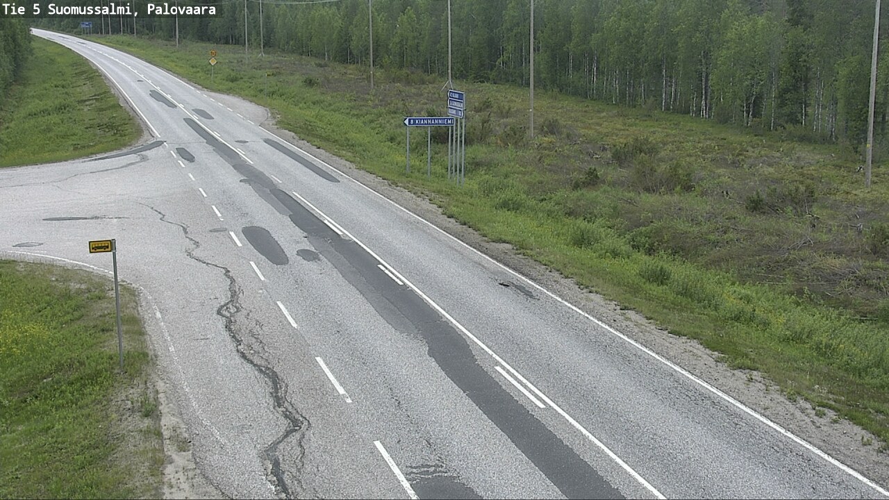 Kelikamerat Kuva Tie 5 Suomussalmi, Palovaara, Suomussalmi, Kainuu
