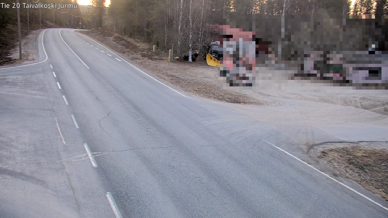 Weather Camera Image Road 20 Taivalkoski, Jurmu, Taivalkoski, Pohjois-Pohjanmaa