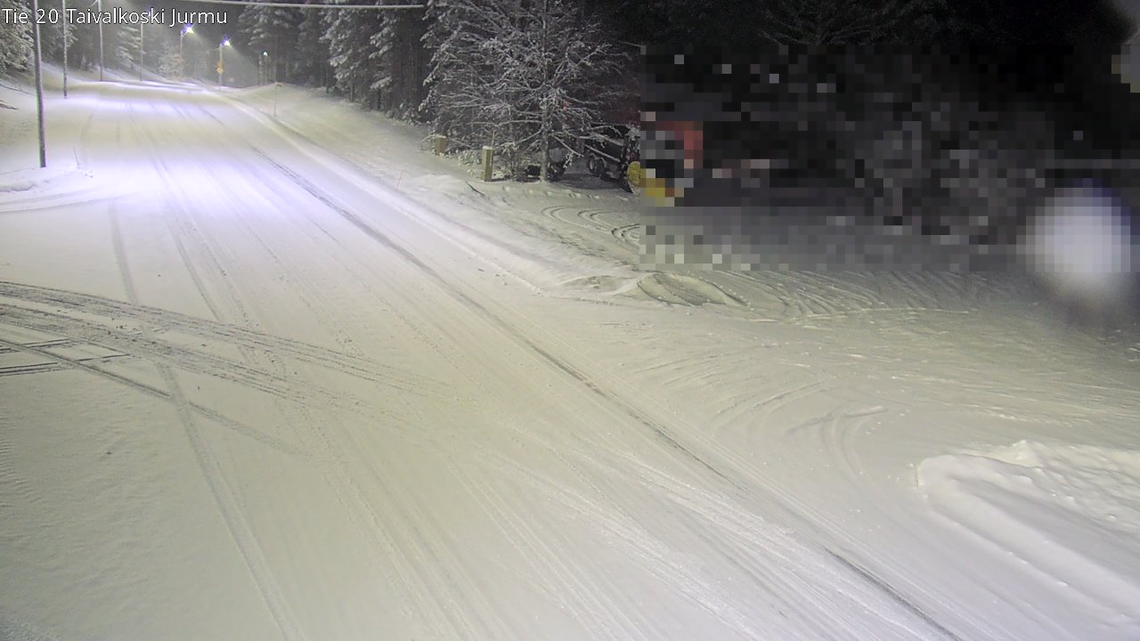Weather Camera Image Väg 20 Taivalkoski, Jurmu, Taivalkoski, Pohjois-Pohjanmaa