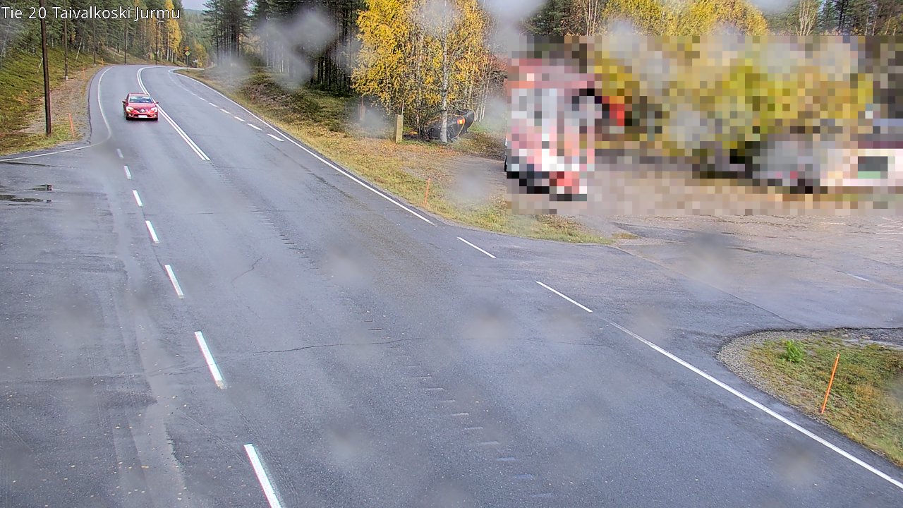 Weather Camera Image Road 20 Taivalkoski, Jurmu, Taivalkoski, Pohjois-Pohjanmaa