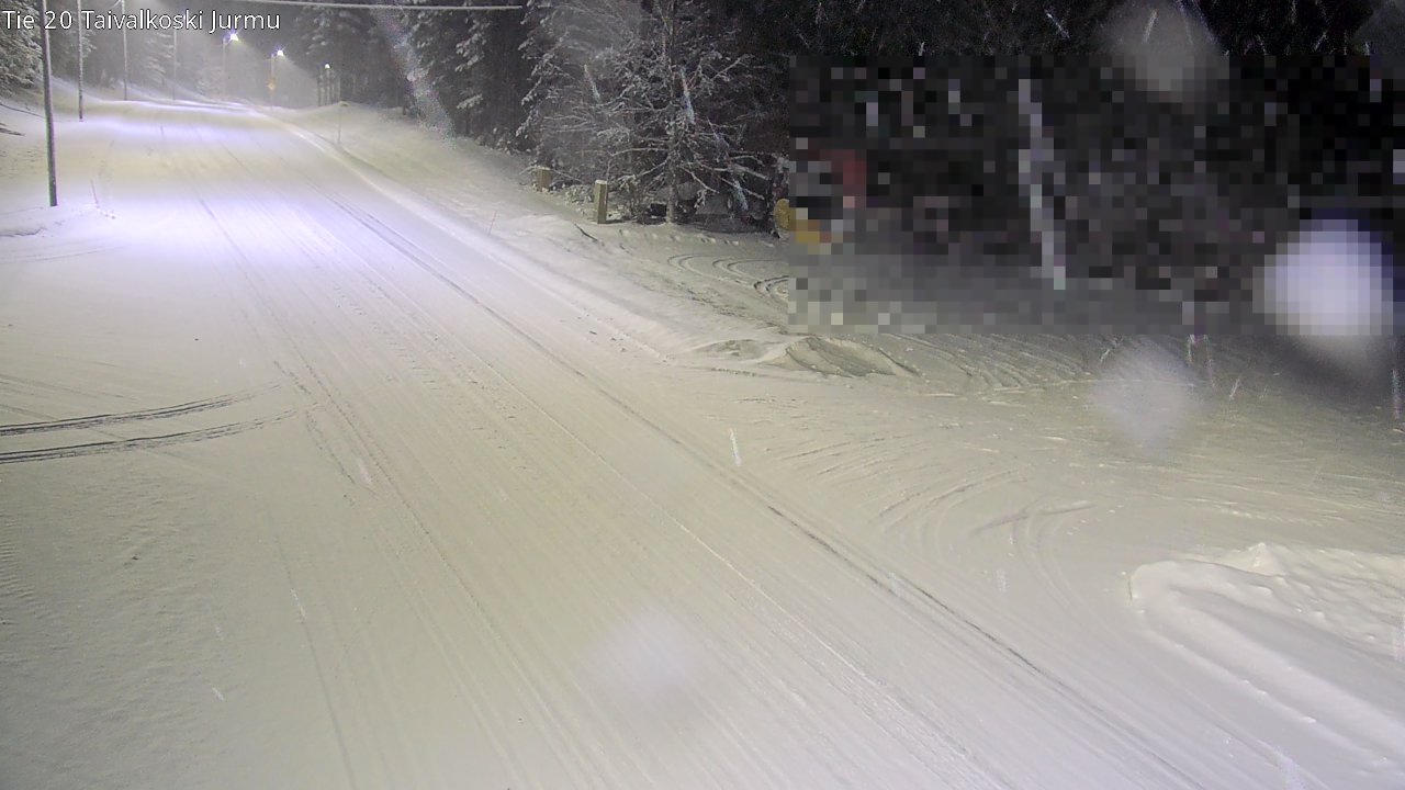 Weather Camera Image Väg 20 Taivalkoski, Jurmu, Taivalkoski, Pohjois-Pohjanmaa