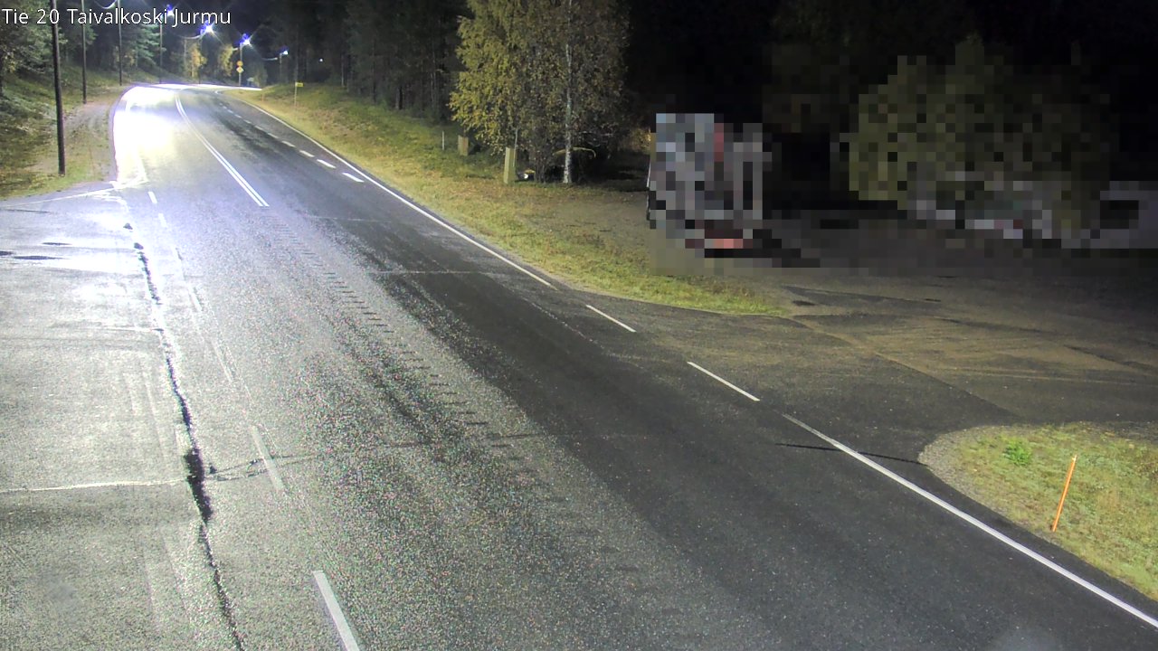 Weather Camera Image Väg 20 Taivalkoski, Jurmu, Taivalkoski, Pohjois-Pohjanmaa