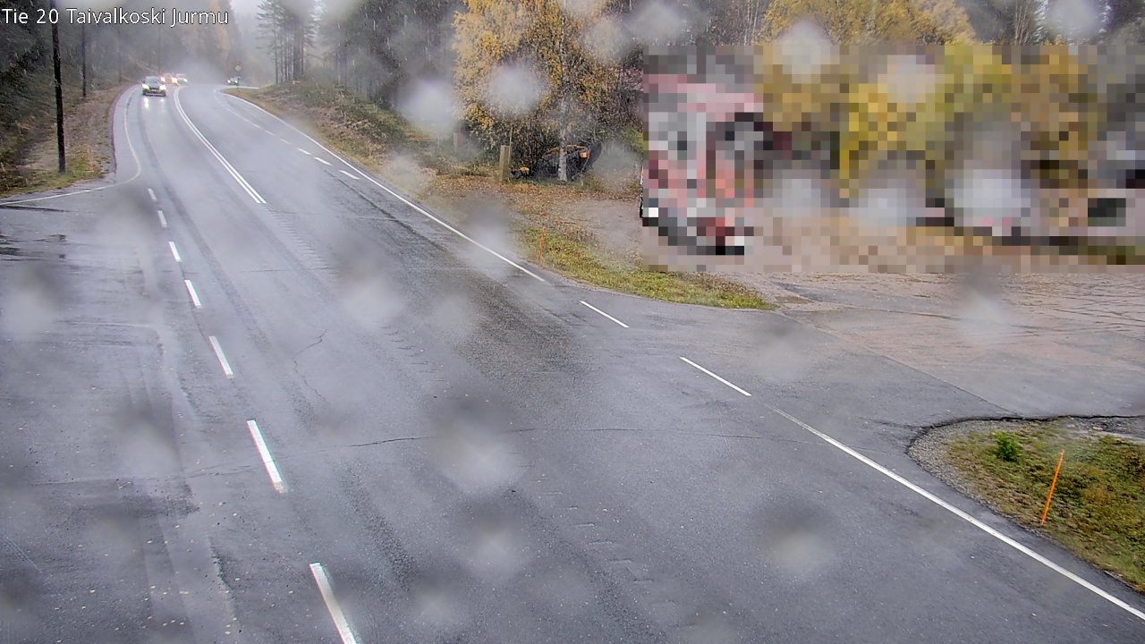 Weather Camera Image Road 20 Taivalkoski, Jurmu, Taivalkoski, Pohjois-Pohjanmaa