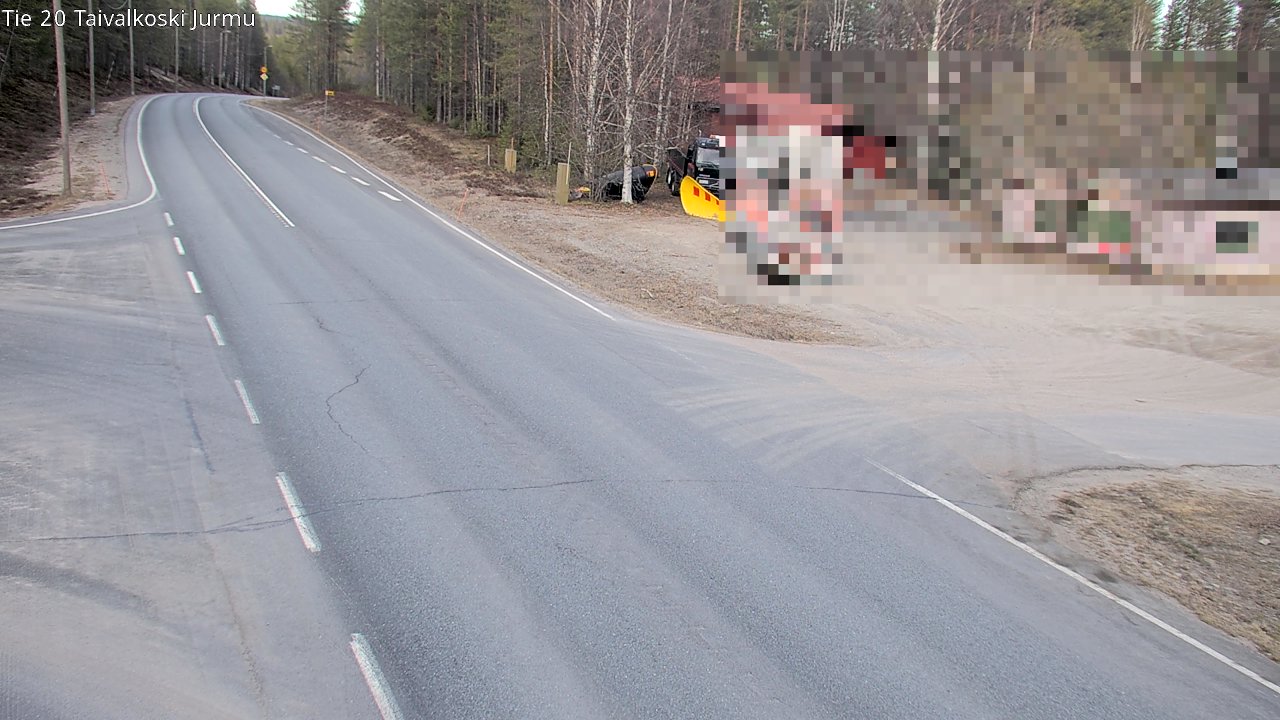Weather Camera Image Road 20 Taivalkoski, Jurmu, Taivalkoski, Pohjois-Pohjanmaa