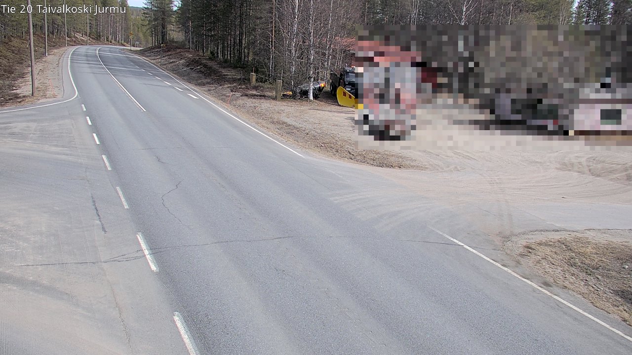 Weather Camera Image Road 20 Taivalkoski, Jurmu, Taivalkoski, Pohjois-Pohjanmaa