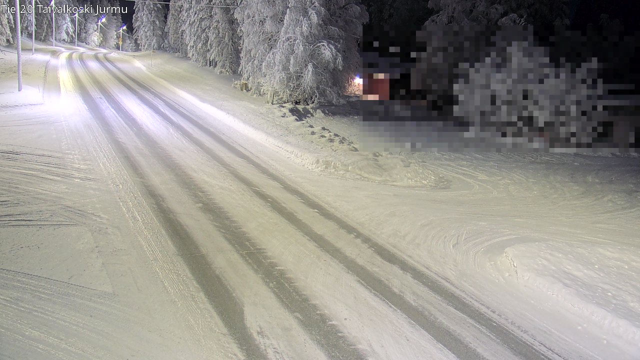 Weather Camera Image Road 20 Taivalkoski, Jurmu, Taivalkoski, Pohjois-Pohjanmaa