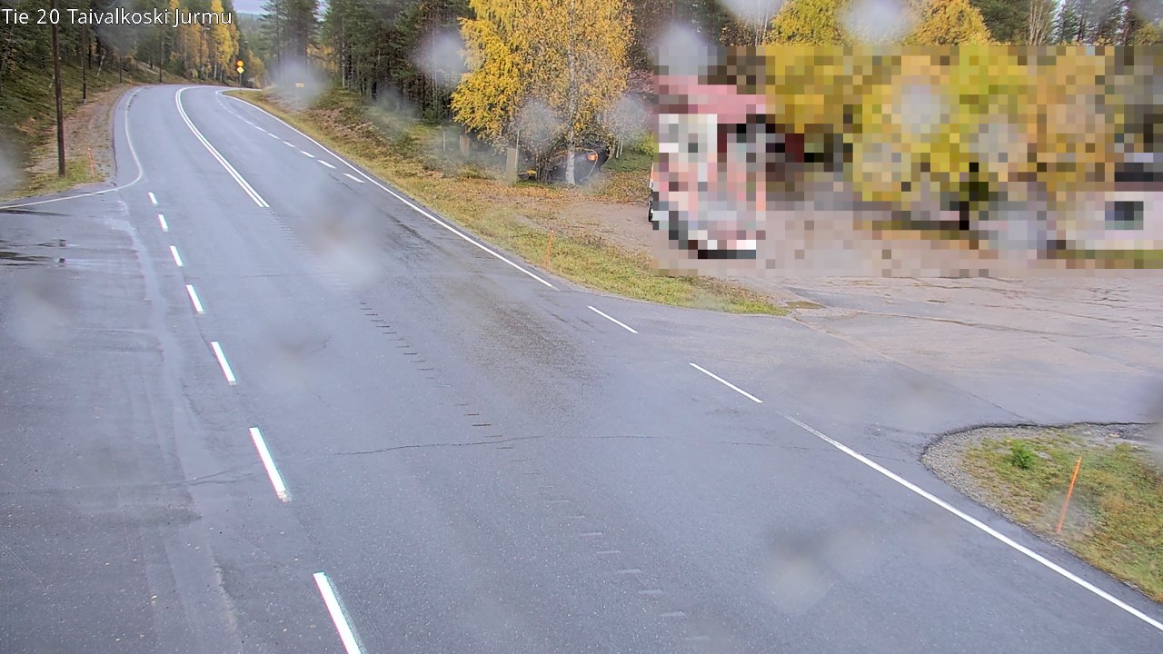 Weather Camera Image Väg 20 Taivalkoski, Jurmu, Taivalkoski, Pohjois-Pohjanmaa