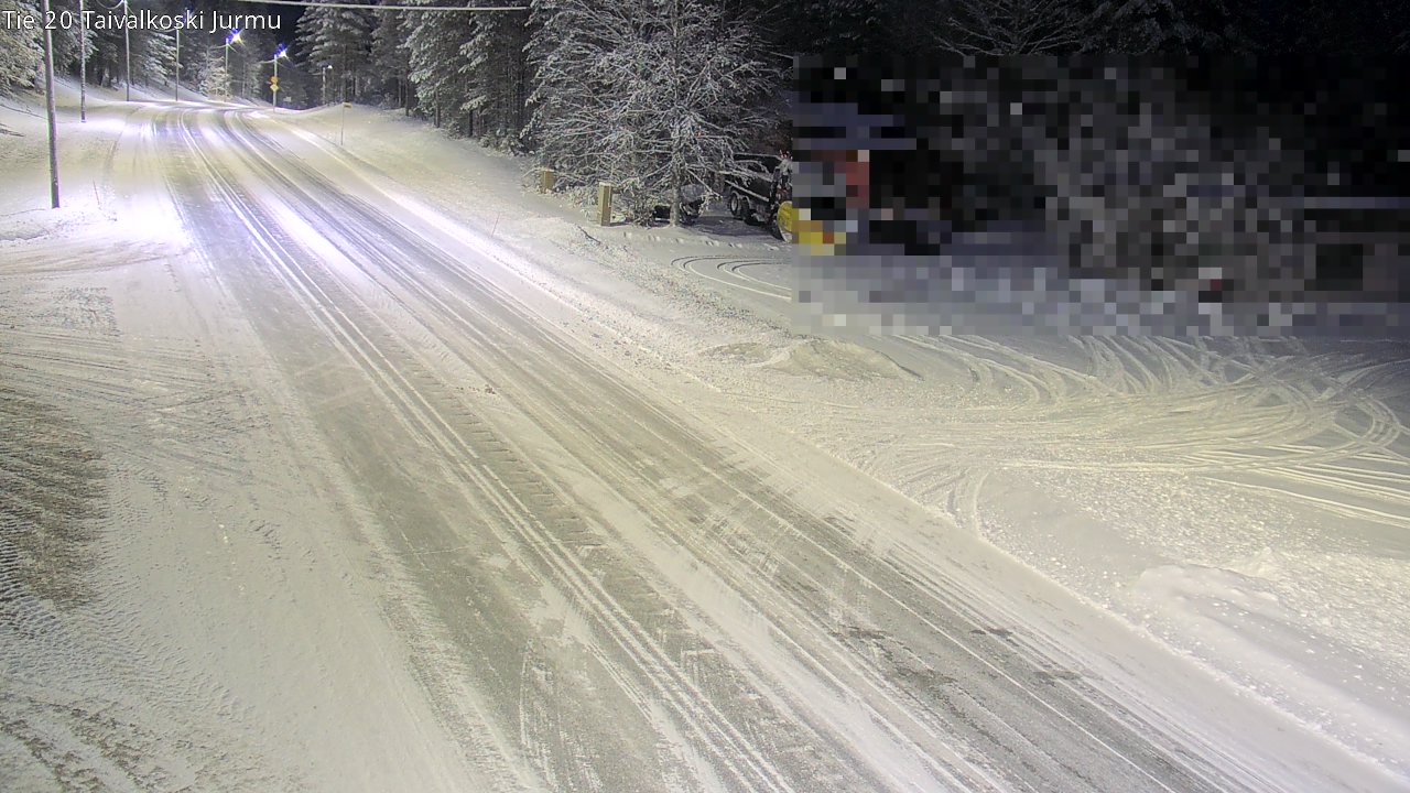 Weather Camera Image Väg 20 Taivalkoski, Jurmu, Taivalkoski, Pohjois-Pohjanmaa