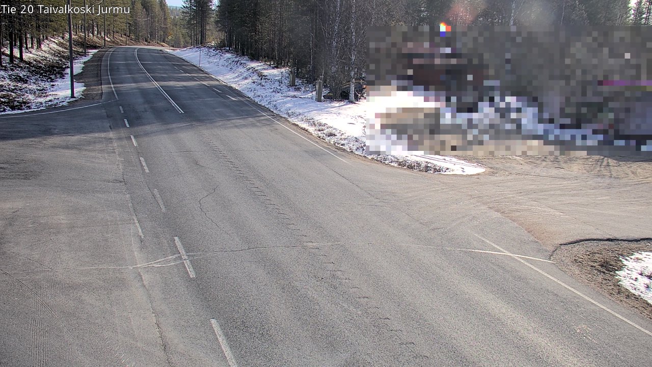 Weather Camera Image Väg 20 Taivalkoski, Jurmu, Taivalkoski, Pohjois-Pohjanmaa