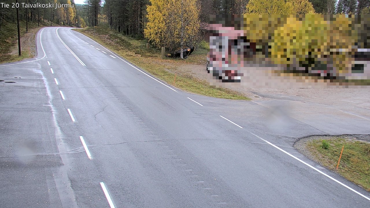 Weather Camera Image Väg 20 Taivalkoski, Jurmu, Taivalkoski, Pohjois-Pohjanmaa