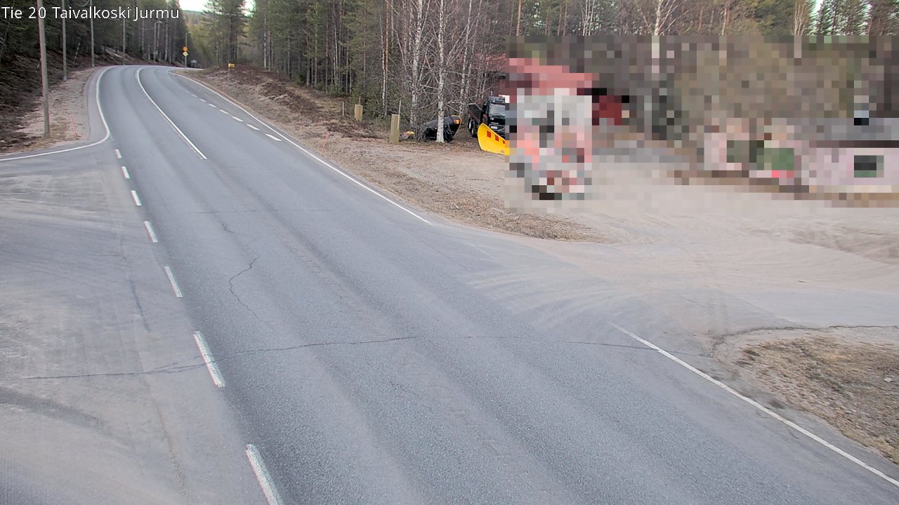 Weather Camera Image Road 20 Taivalkoski, Jurmu, Taivalkoski, Pohjois-Pohjanmaa