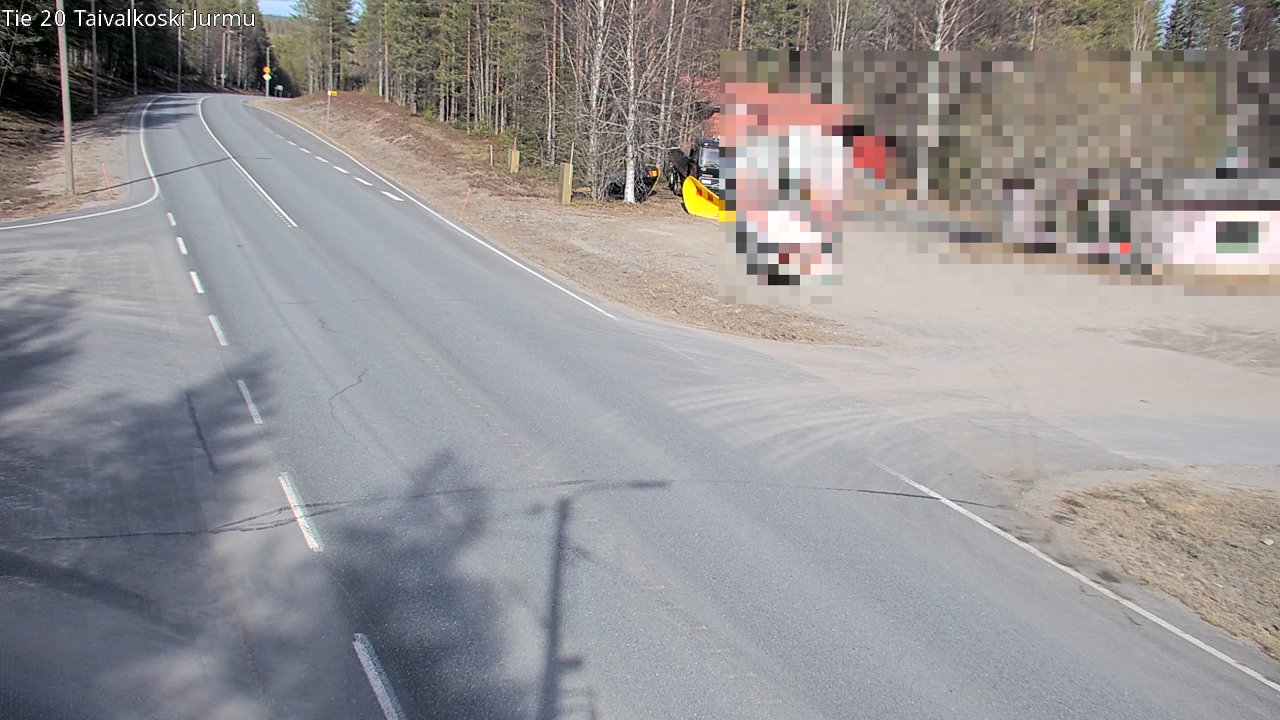 Weather Camera Image Road 20 Taivalkoski, Jurmu, Taivalkoski, Pohjois-Pohjanmaa