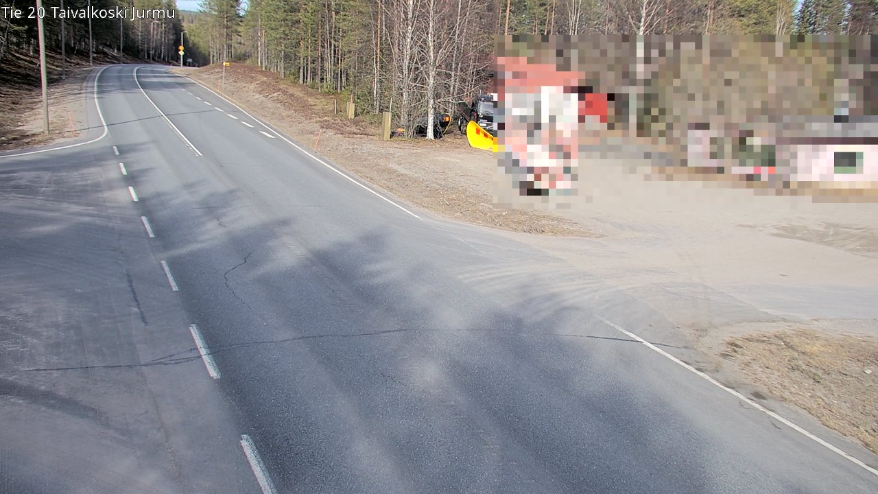 Weather Camera Image Road 20 Taivalkoski, Jurmu, Taivalkoski, Pohjois-Pohjanmaa