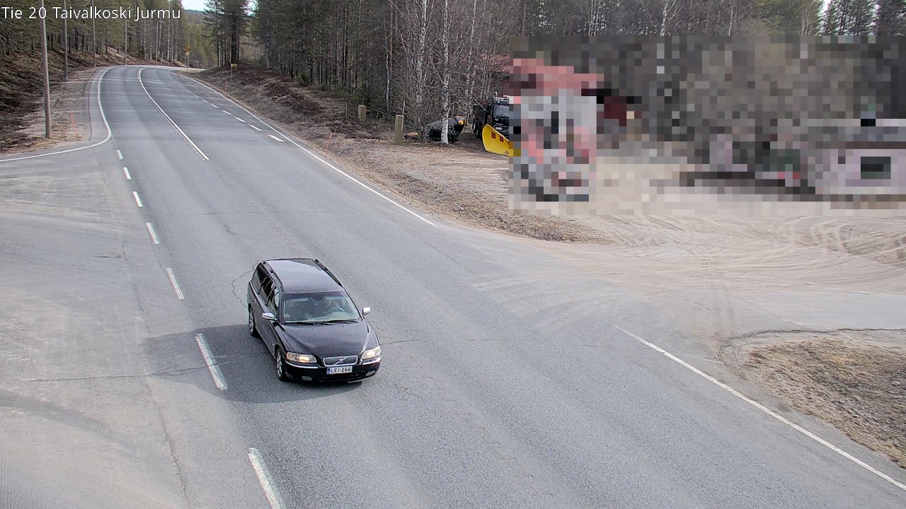 Weather Camera Image Road 20 Taivalkoski, Jurmu, Taivalkoski, Pohjois-Pohjanmaa
