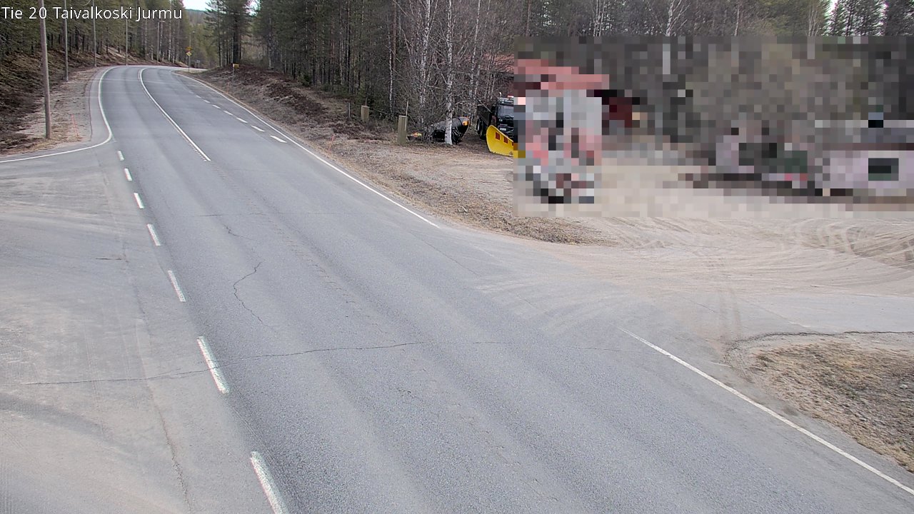 Weather Camera Image Road 20 Taivalkoski, Jurmu, Taivalkoski, Pohjois-Pohjanmaa