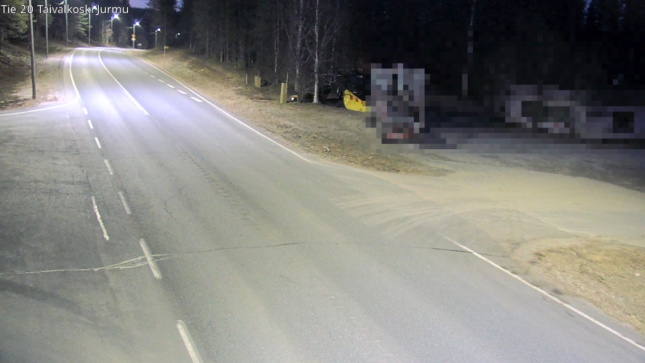 Weather Camera Image Road 20 Taivalkoski, Jurmu, Taivalkoski, Pohjois-Pohjanmaa
