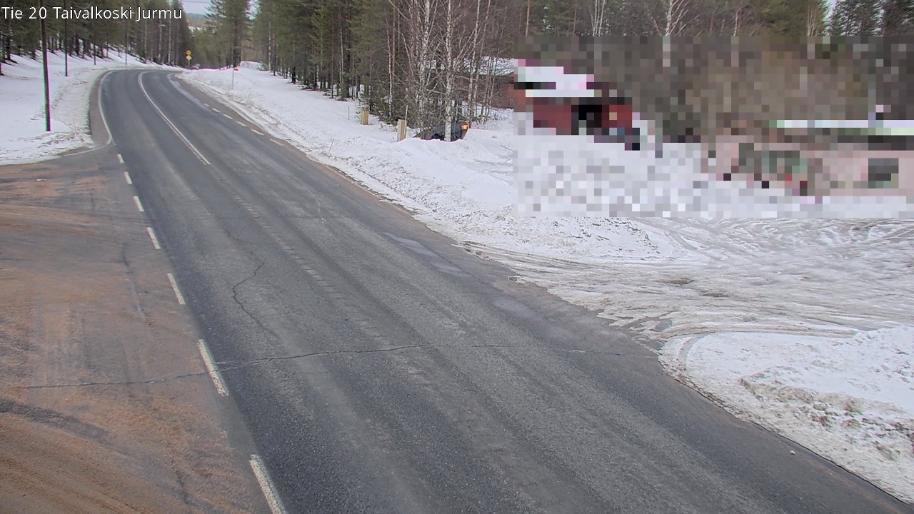 Weather Camera Image Road 20 Taivalkoski, Jurmu, Taivalkoski, Pohjois-Pohjanmaa