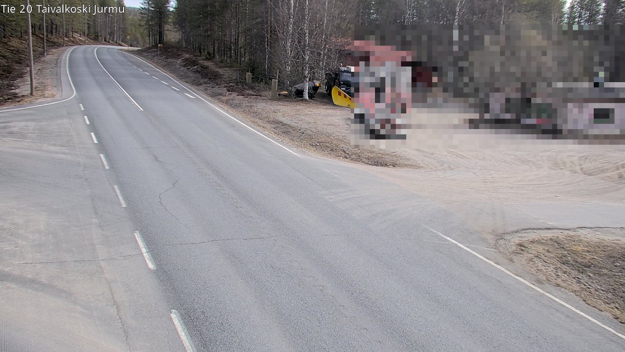 Weather Camera Image Väg 20 Taivalkoski, Jurmu, Taivalkoski, Pohjois-Pohjanmaa