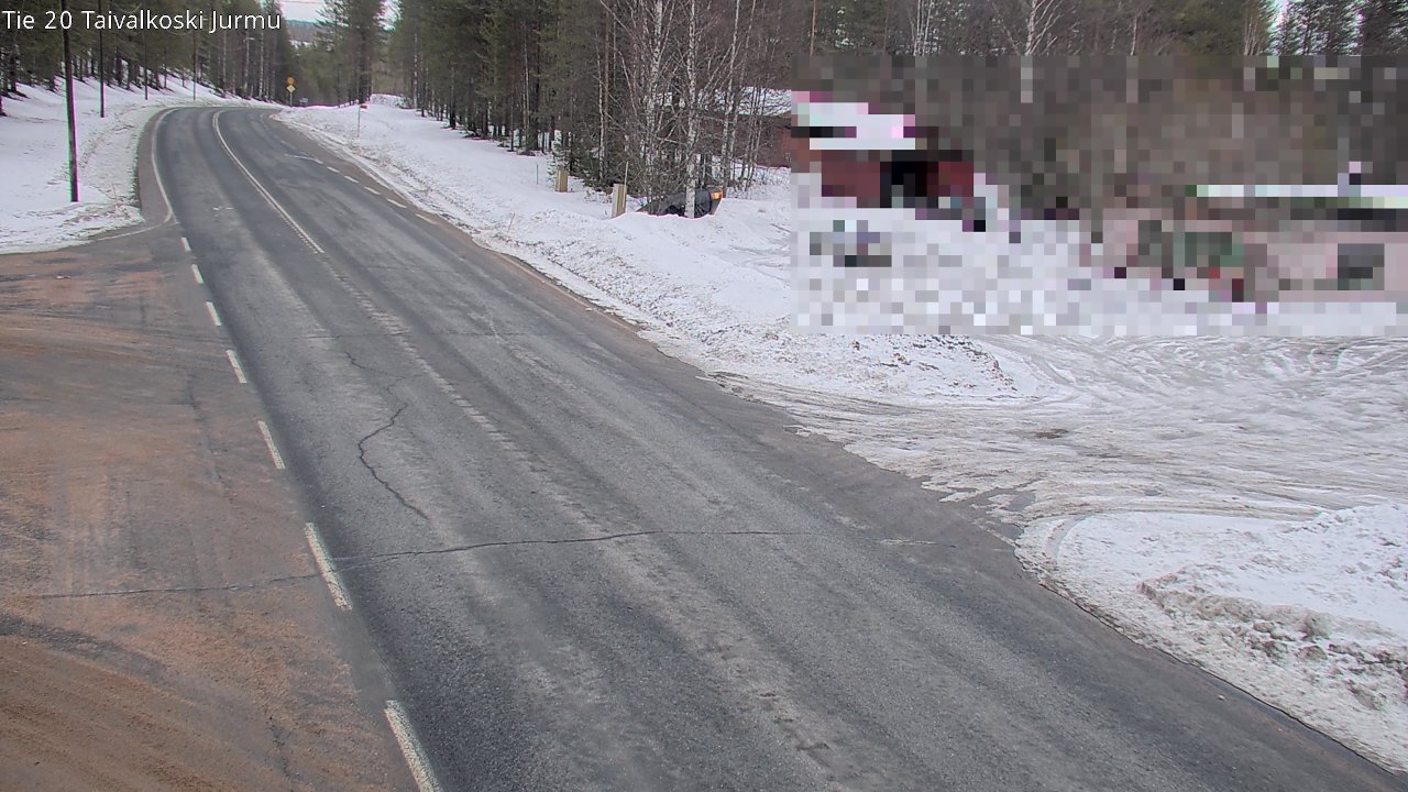 Weather Camera Image Väg 20 Taivalkoski, Jurmu, Taivalkoski, Pohjois-Pohjanmaa