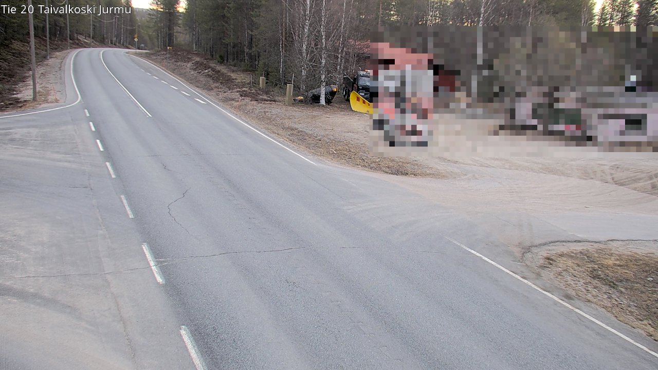 Weather Camera Image Väg 20 Taivalkoski, Jurmu, Taivalkoski, Pohjois-Pohjanmaa
