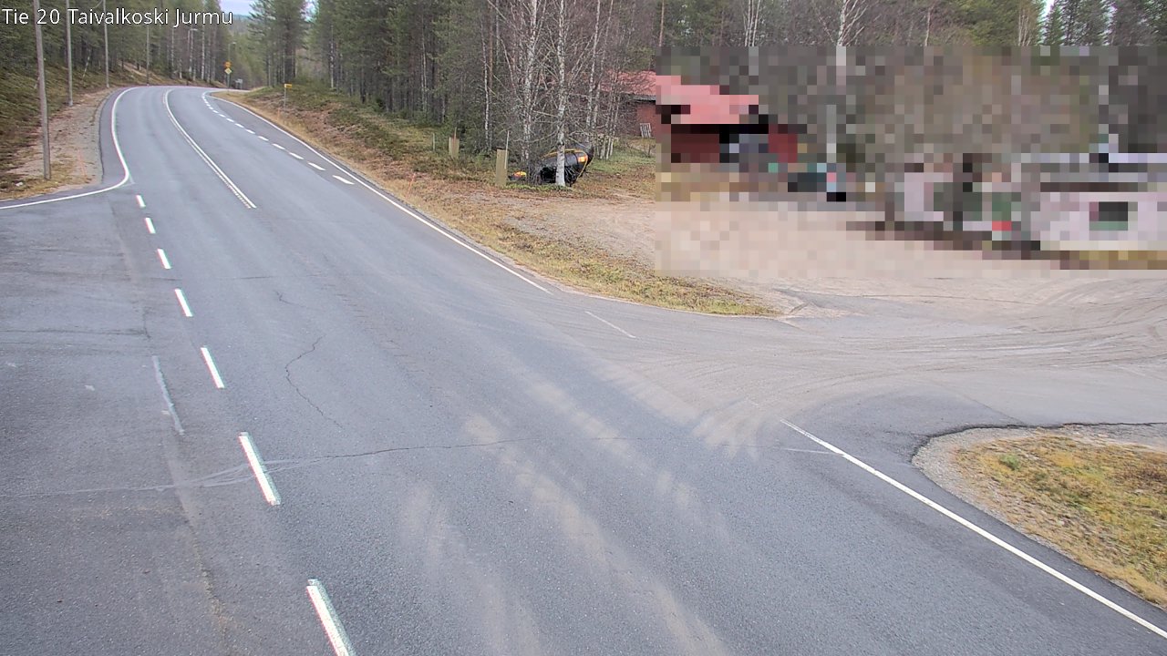 Weather Camera Image Road 20 Taivalkoski, Jurmu, Taivalkoski, Pohjois-Pohjanmaa