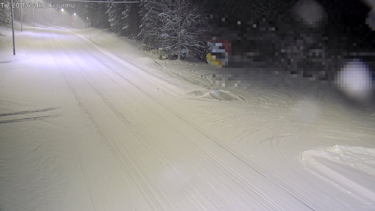 Weather Camera Image Väg 20 Taivalkoski, Jurmu, Taivalkoski, Pohjois-Pohjanmaa