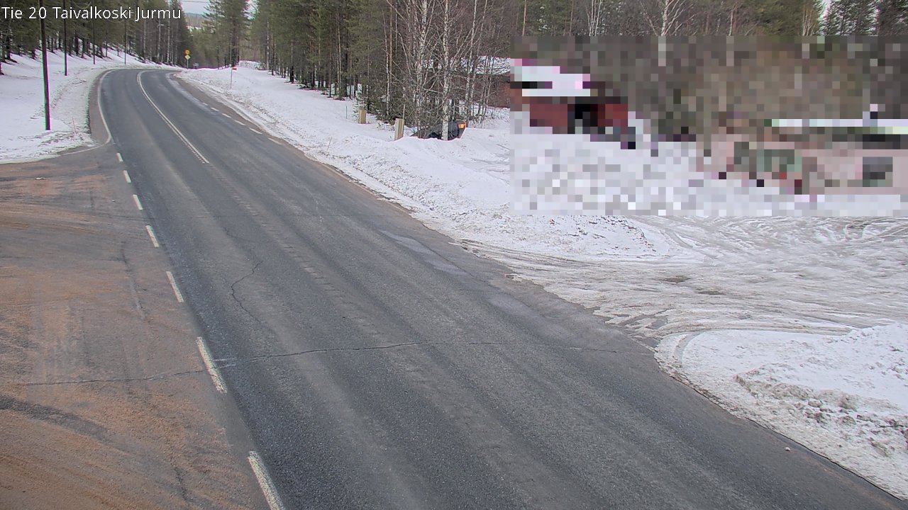 Weather Camera Image Road 20 Taivalkoski, Jurmu, Taivalkoski, Pohjois-Pohjanmaa