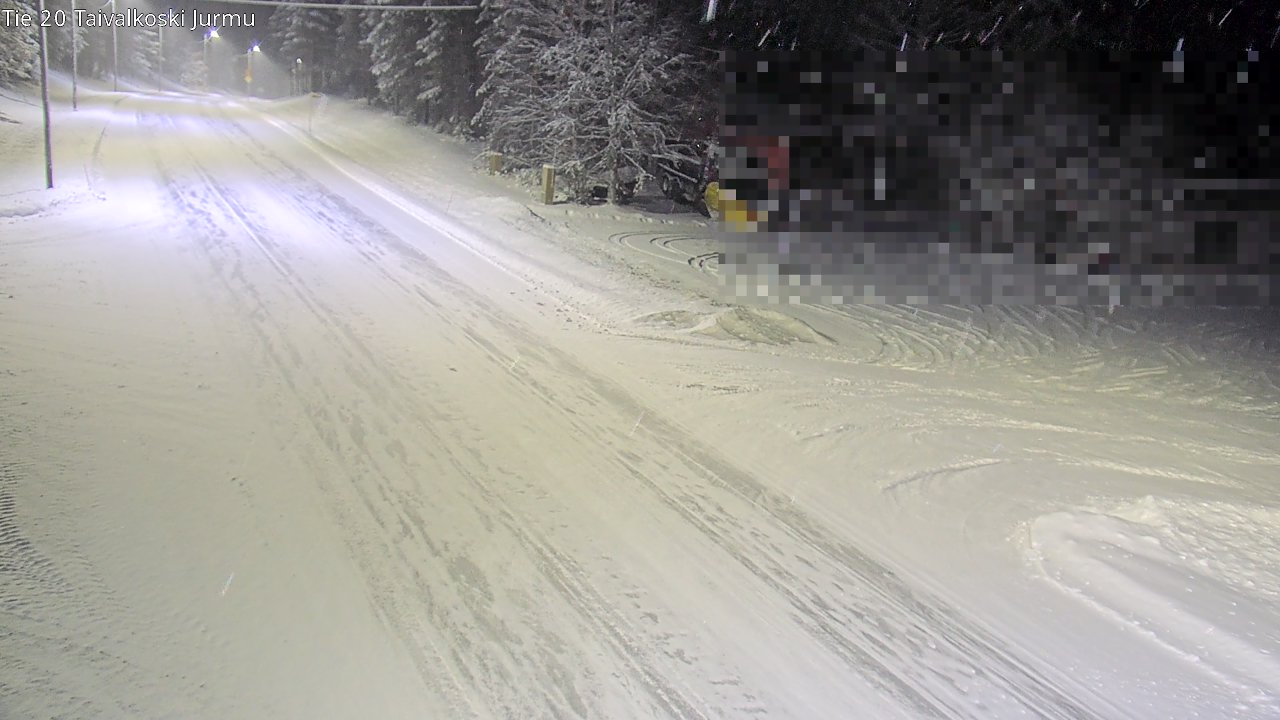 Weather Camera Image Väg 20 Taivalkoski, Jurmu, Taivalkoski, Pohjois-Pohjanmaa