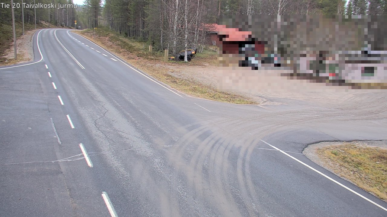 Weather Camera Image Väg 20 Taivalkoski, Jurmu, Taivalkoski, Pohjois-Pohjanmaa