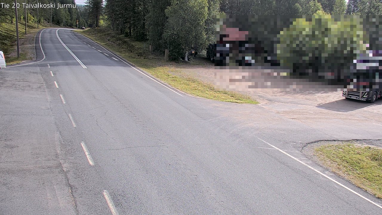 Weather Camera Image Road 20 Taivalkoski, Jurmu, Taivalkoski, Pohjois-Pohjanmaa