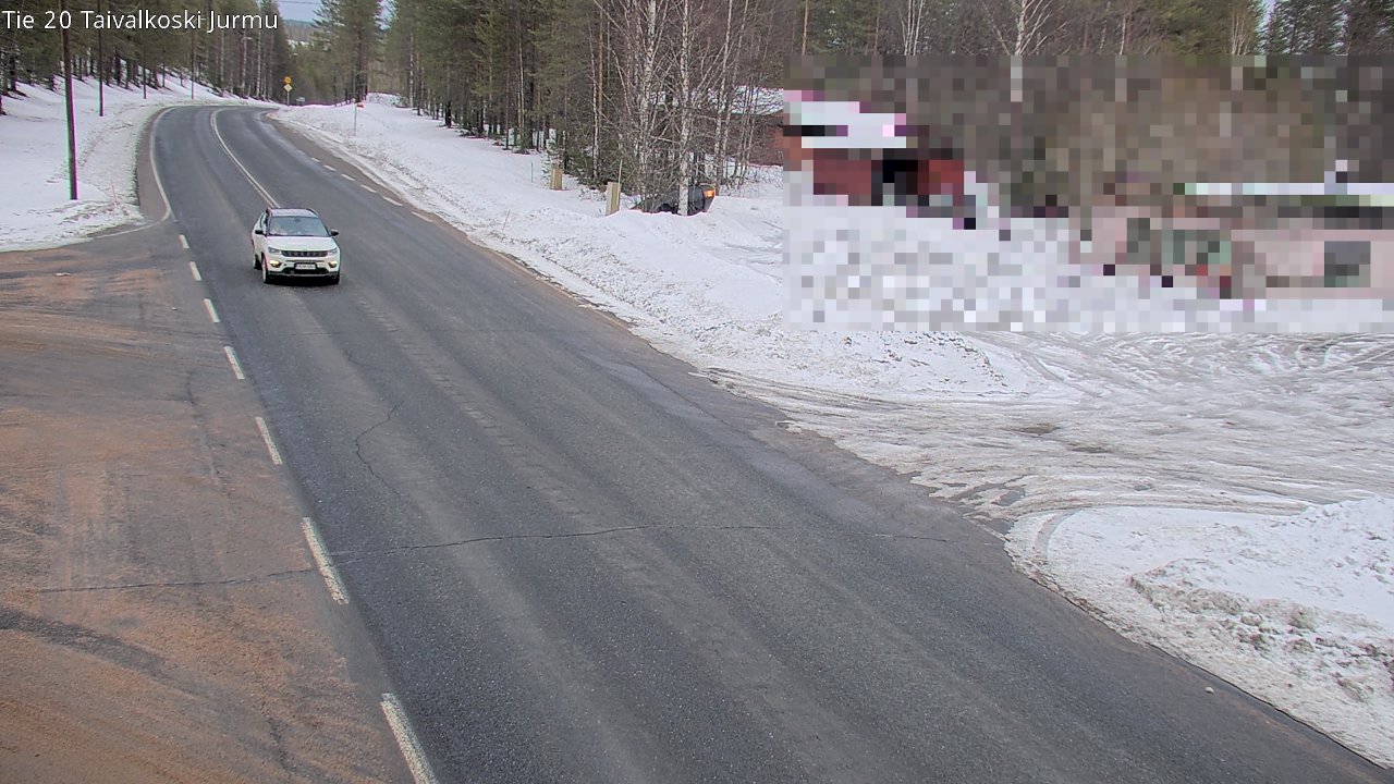 Weather Camera Image Road 20 Taivalkoski, Jurmu, Taivalkoski, Pohjois-Pohjanmaa