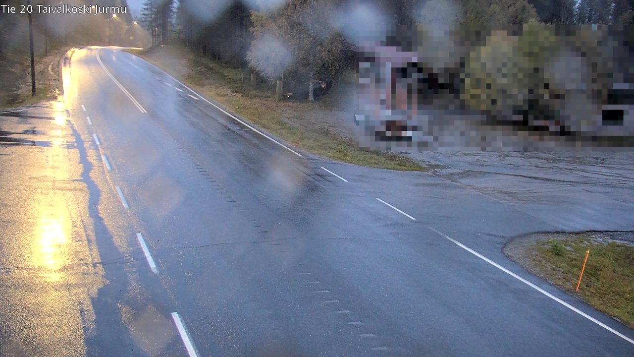Weather Camera Image Väg 20 Taivalkoski, Jurmu, Taivalkoski, Pohjois-Pohjanmaa