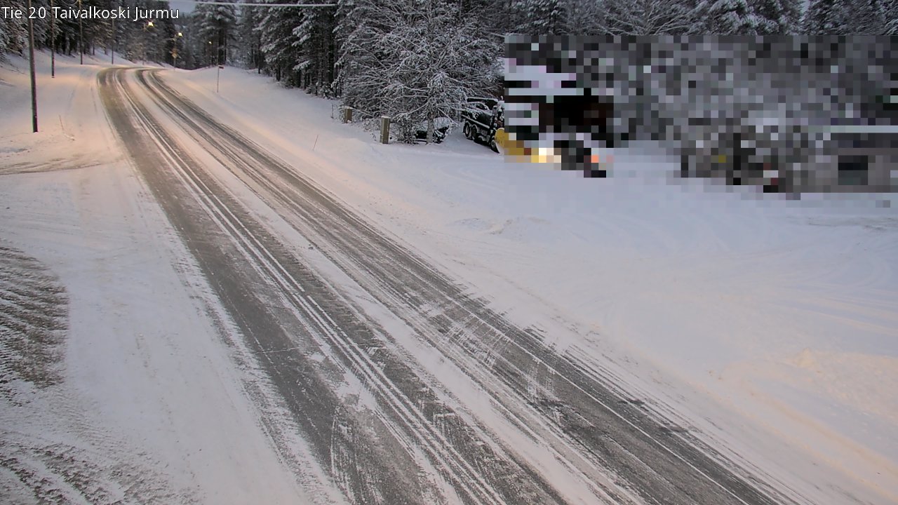 Weather Camera Image Väg 20 Taivalkoski, Jurmu, Taivalkoski, Pohjois-Pohjanmaa