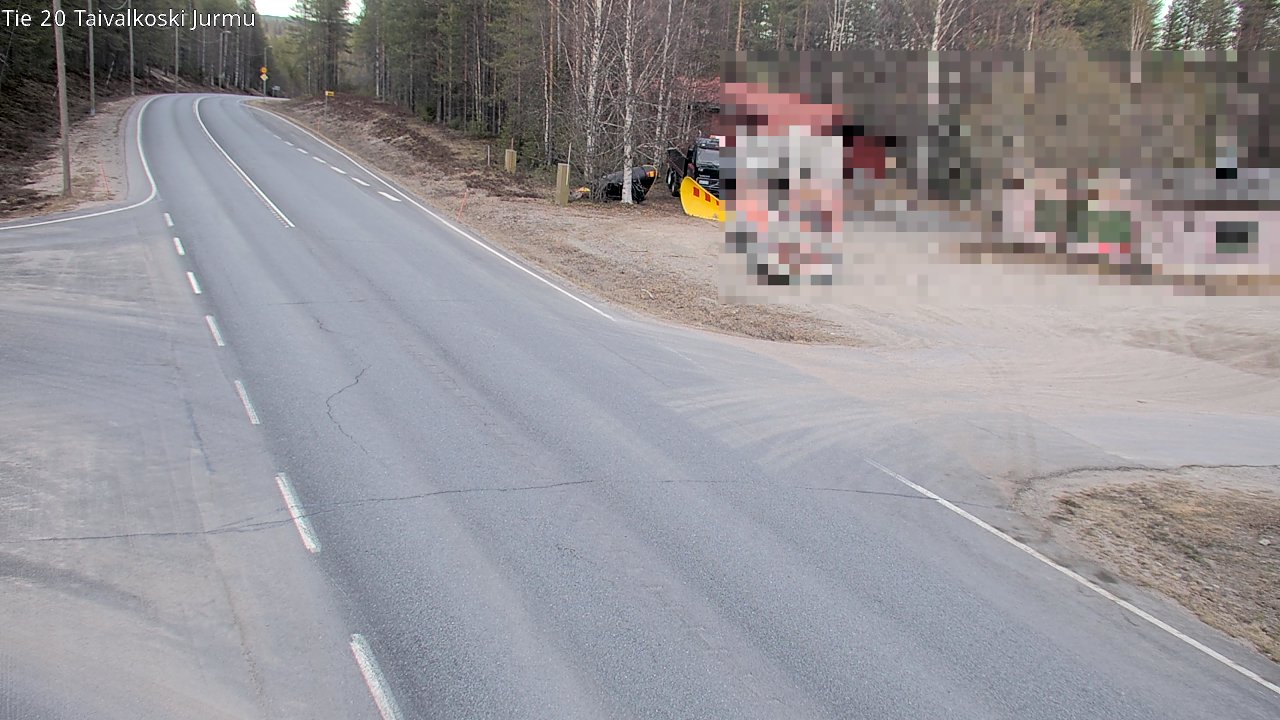Weather Camera Image Road 20 Taivalkoski, Jurmu, Taivalkoski, Pohjois-Pohjanmaa