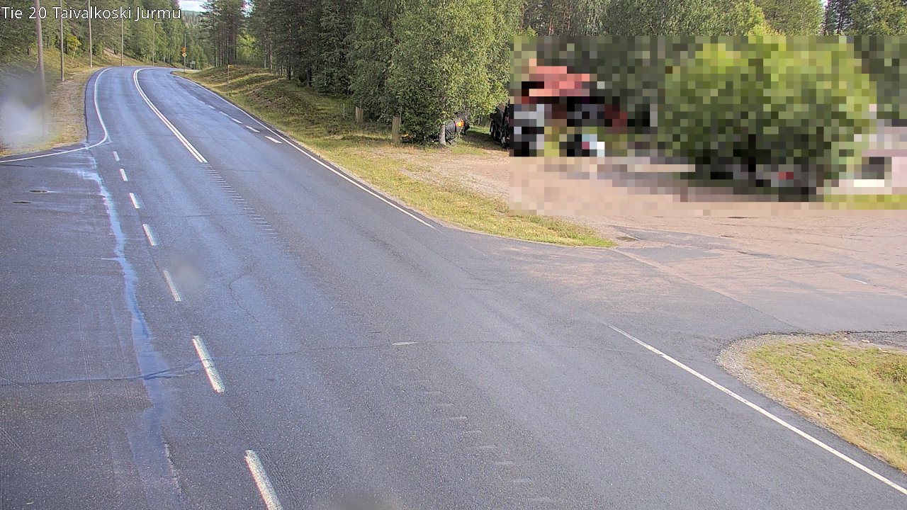Weather Camera Image Road 20 Taivalkoski, Jurmu, Taivalkoski, Pohjois-Pohjanmaa