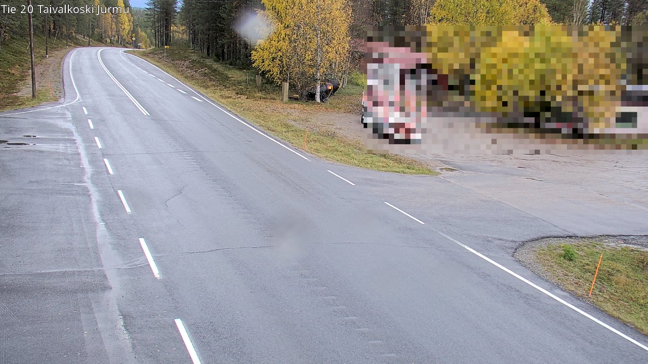 Weather Camera Image Väg 20 Taivalkoski, Jurmu, Taivalkoski, Pohjois-Pohjanmaa